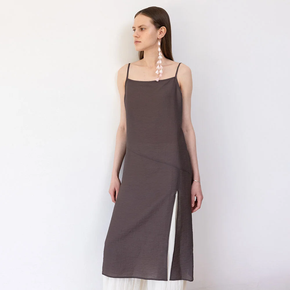 Layered Sheer Slip Dress SW5MO215_2color