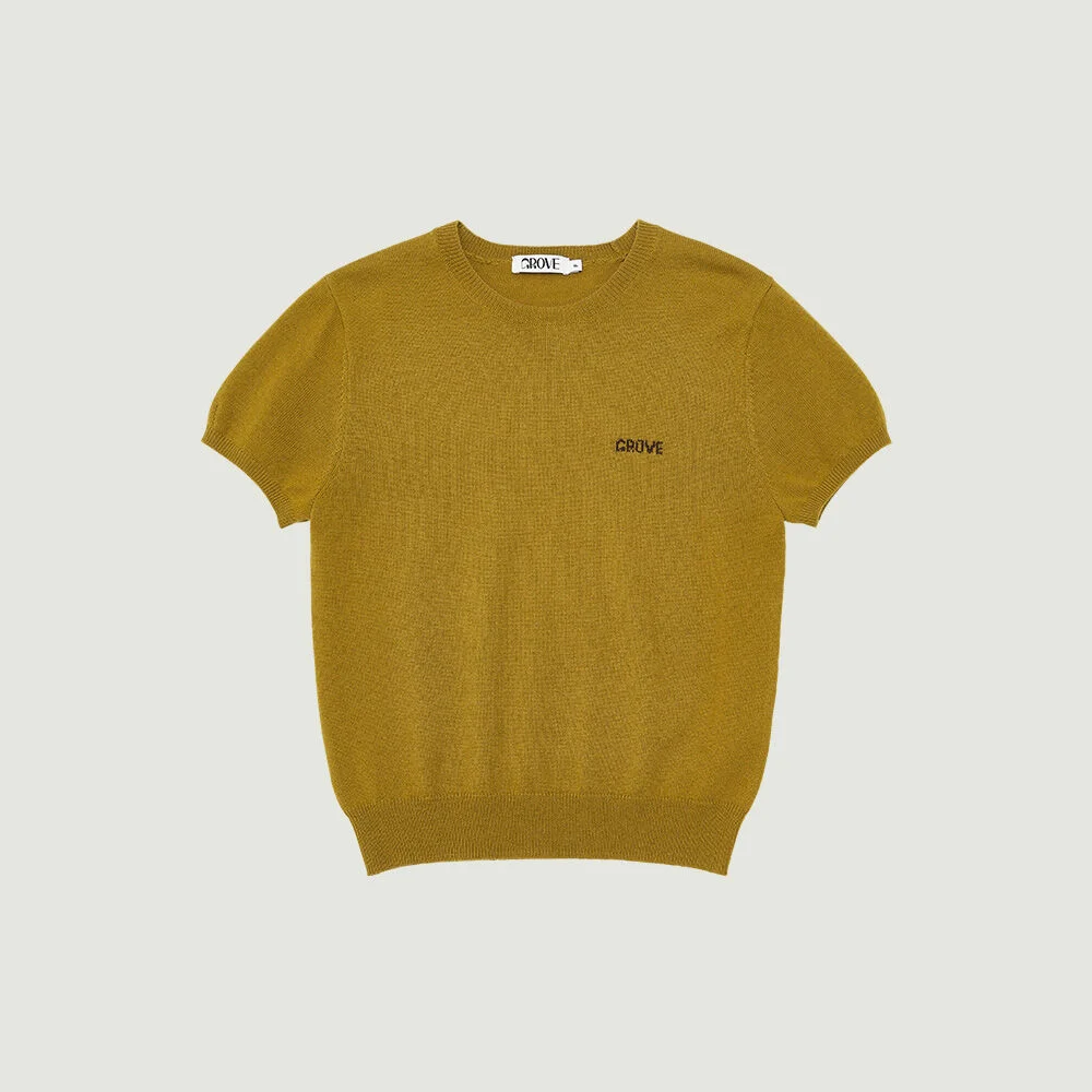 ELENA H/S KNIT (OLIVE)