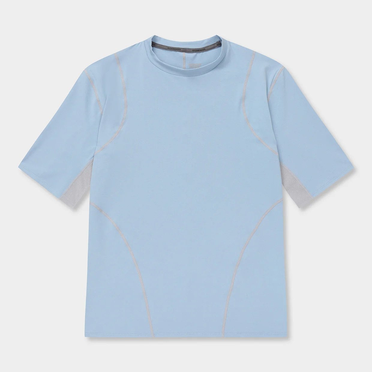 Lines Mid Sleeve_Mens, Sky Blue