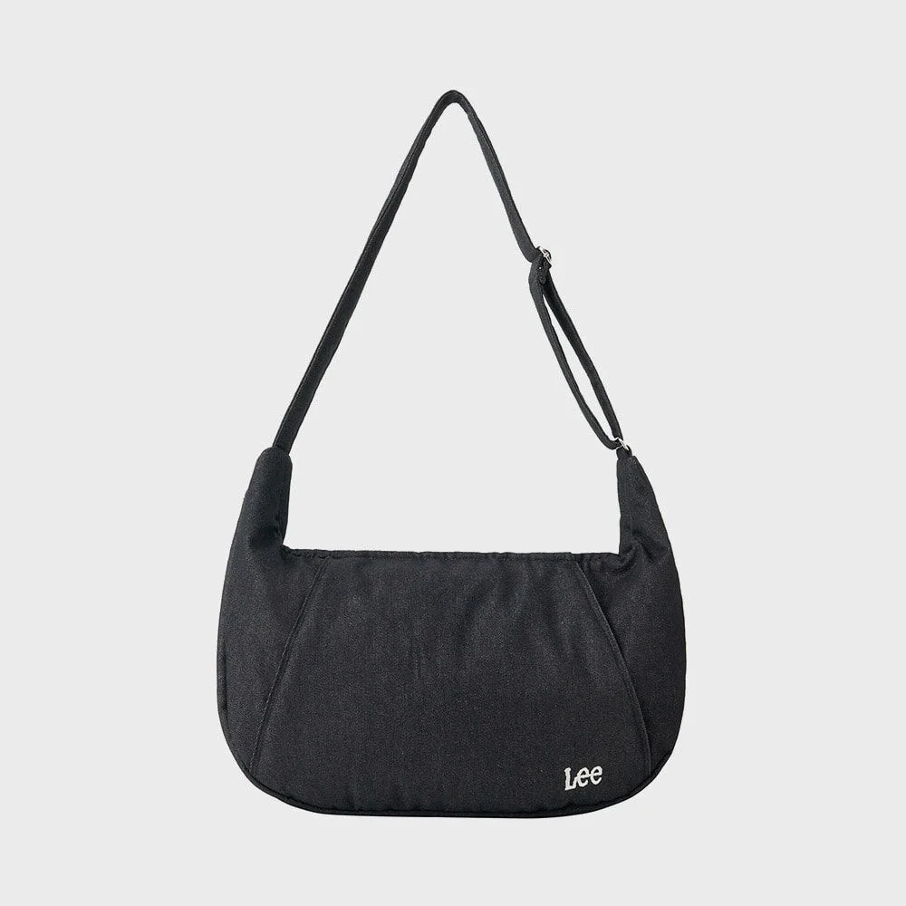 大 交叉 Hobo Bag 黑色 低筒