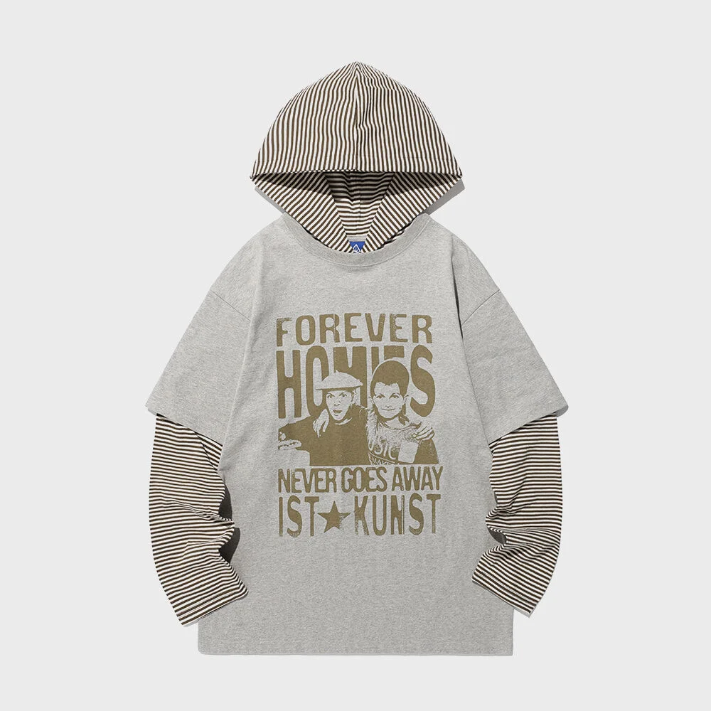 FOREVER HOMIES LAYERED LS TEE_GREY(IK2FSMT550A)