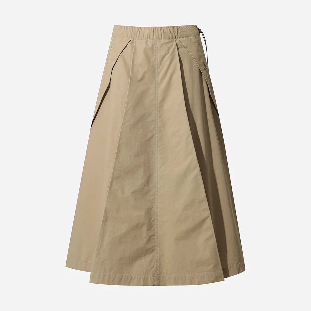 工裝 A線條 長 半身裙 女裝(TAN)