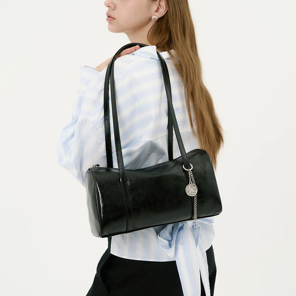 PIDI LARGE long handle leather shoulder bag 3 color