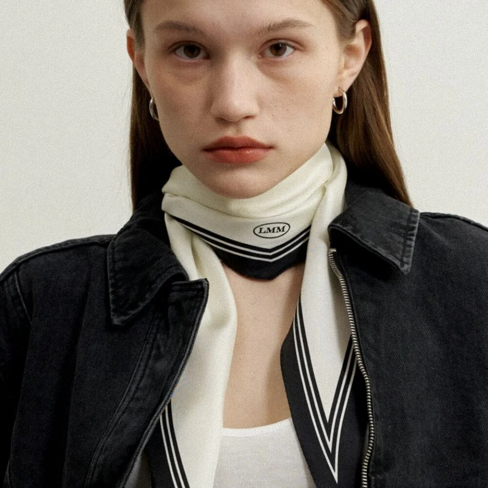 LMM Classic Logo Silk Scarf