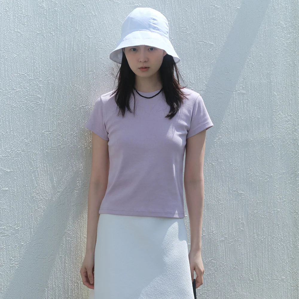 Classic Logo Cotton T-shirt (Lavender)