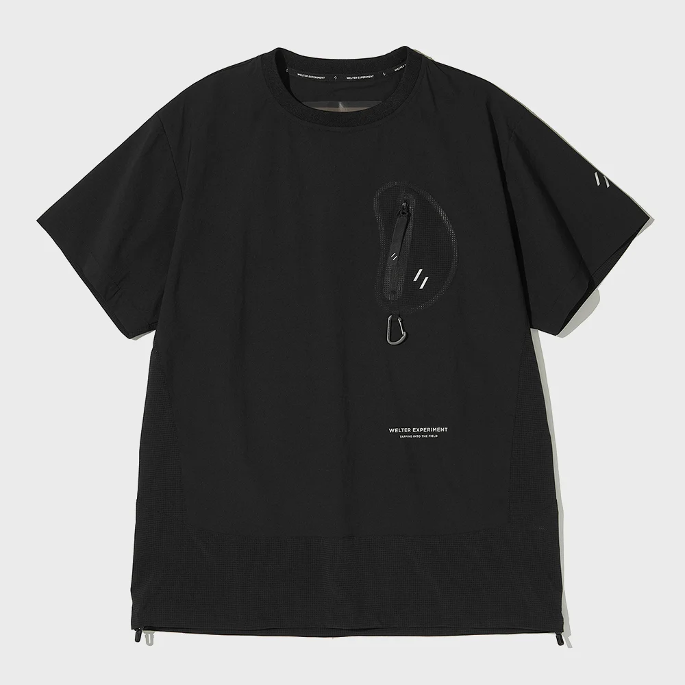 BREATHABLE HALF SLEEVE PULLOVER_BLACK_WDT018