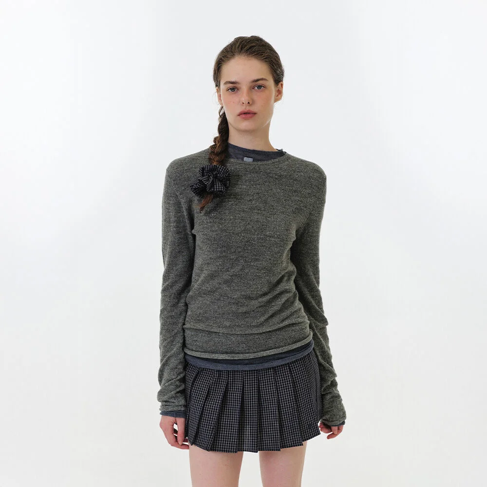 JULIET MOHAIR KNIT (GREY)