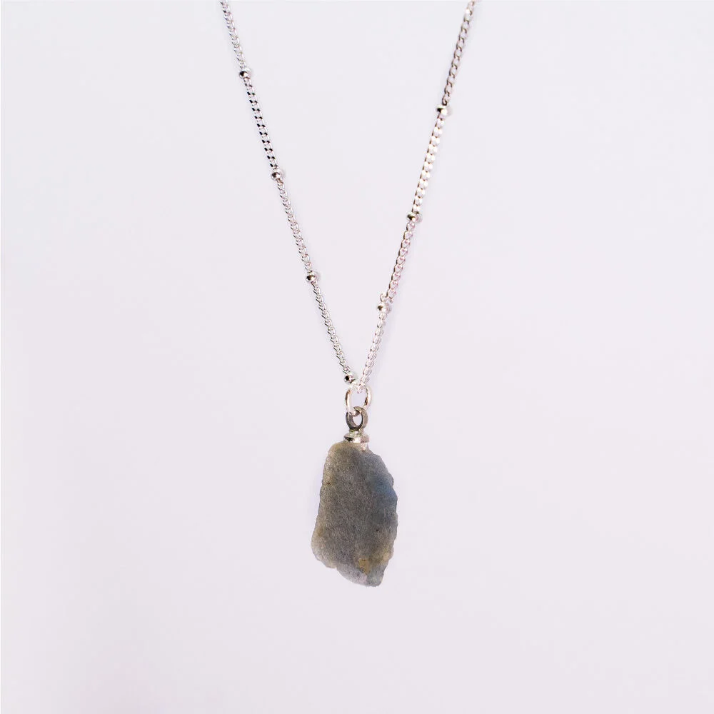 HR 324N_Labradorite Necklace (Silver 925)