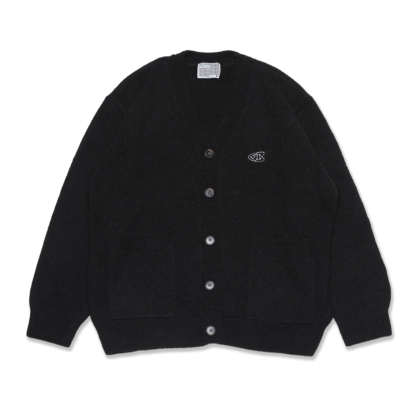 ALPACA BASIC CARDIGAN_BLACK