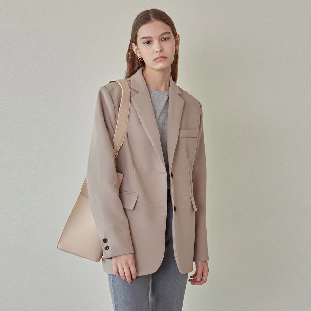 CHIC STANDARD SINGLE JACKET_BEIGE