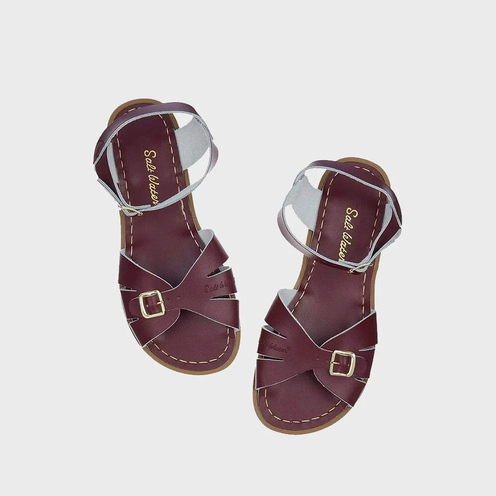 SALT-WATER SANDAL ADULT CLASSIC CLARET