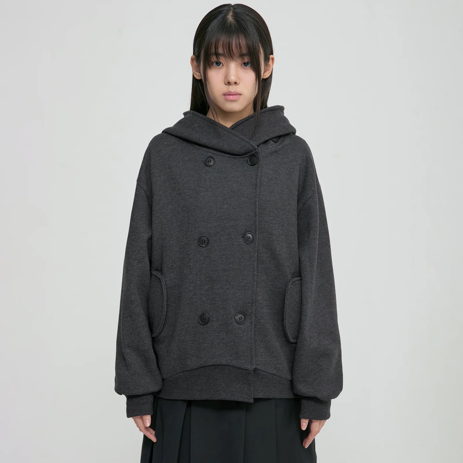 Double Hoodie (FL-101_Charcoal)