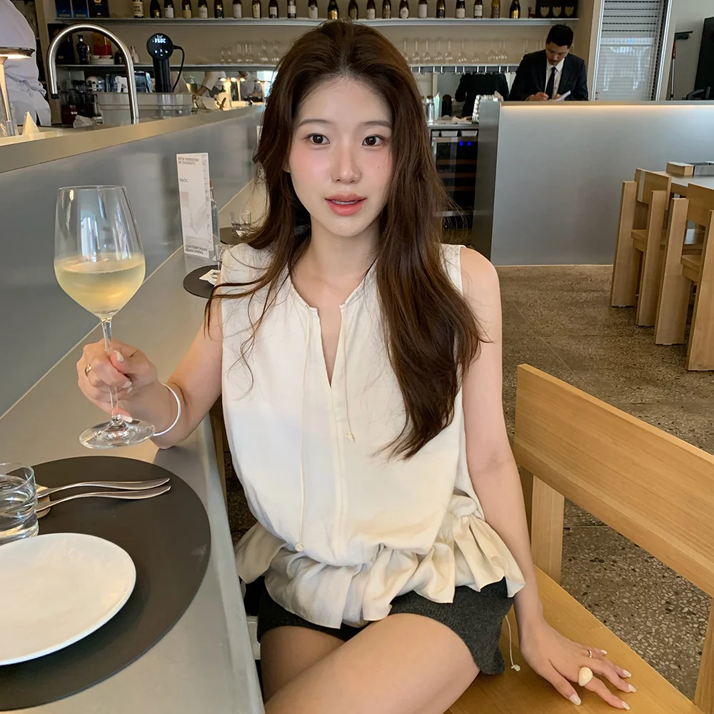 Airy frill blouse_cream