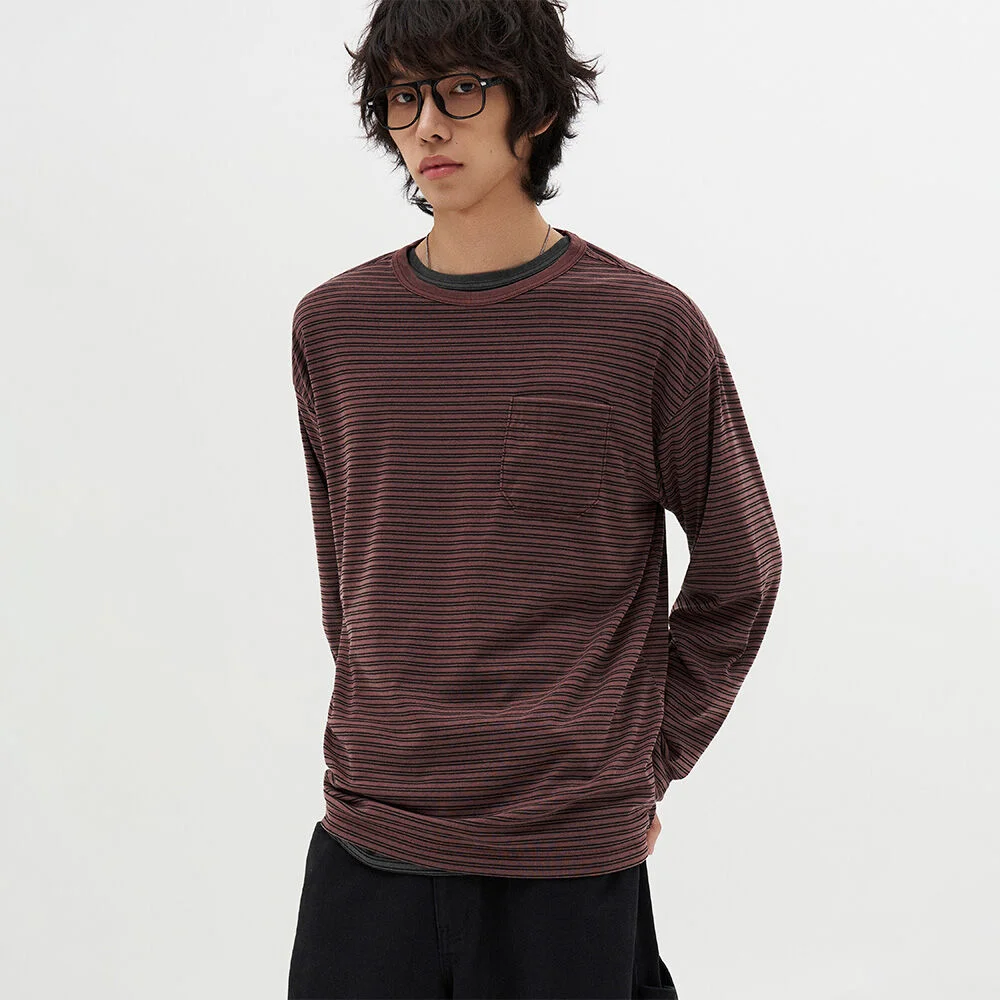 復古 條紋 長袖_3 COLOR