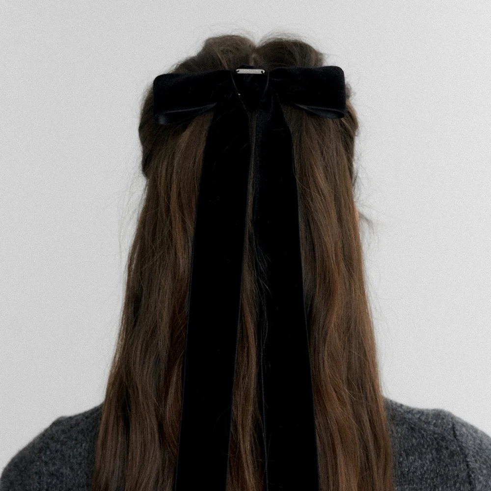 Classic Velvet Ribbon Hair Pin XL (L233MHA050)
