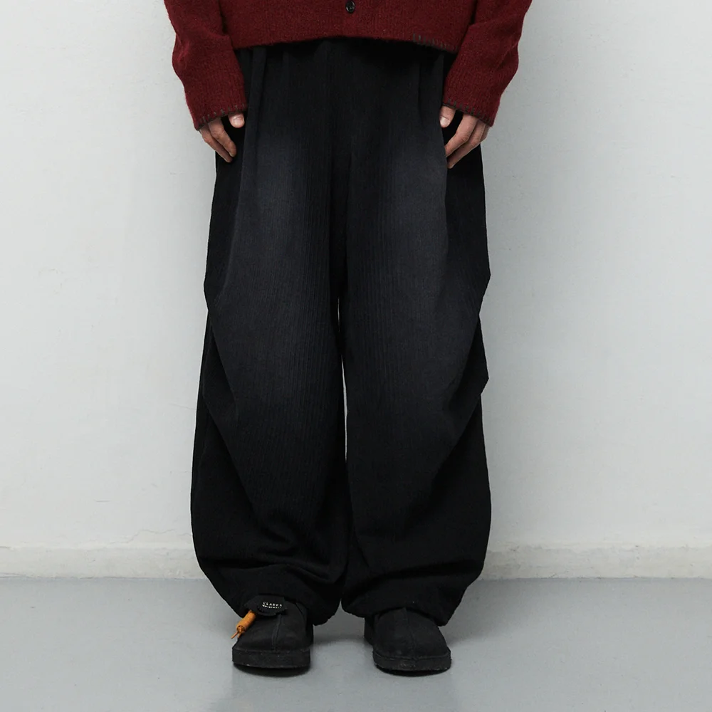 BRUSHED WIDE CORDUROY PANTS