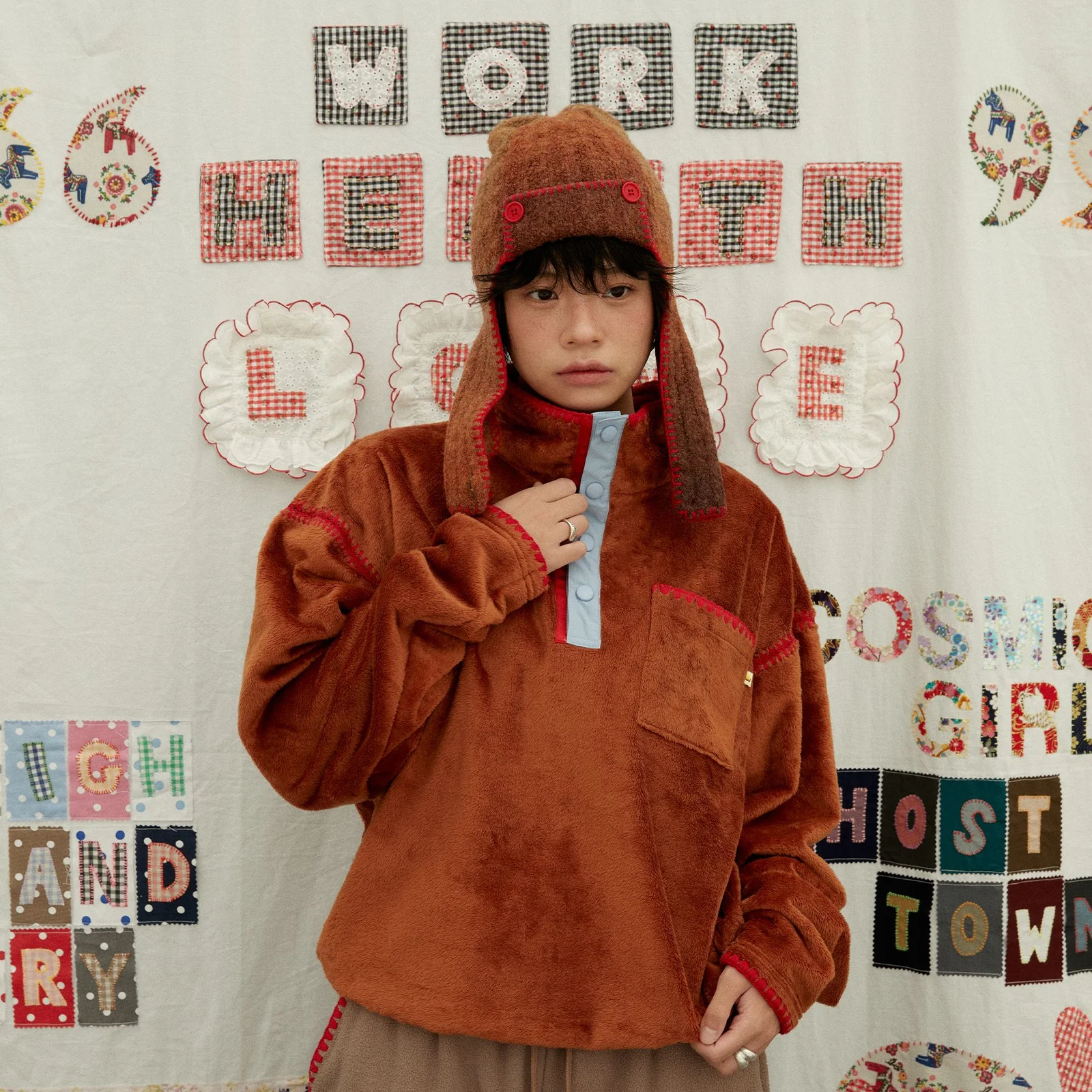 Camp Fleece Anorak 露營 搖粒絨 風褸 (啡色)