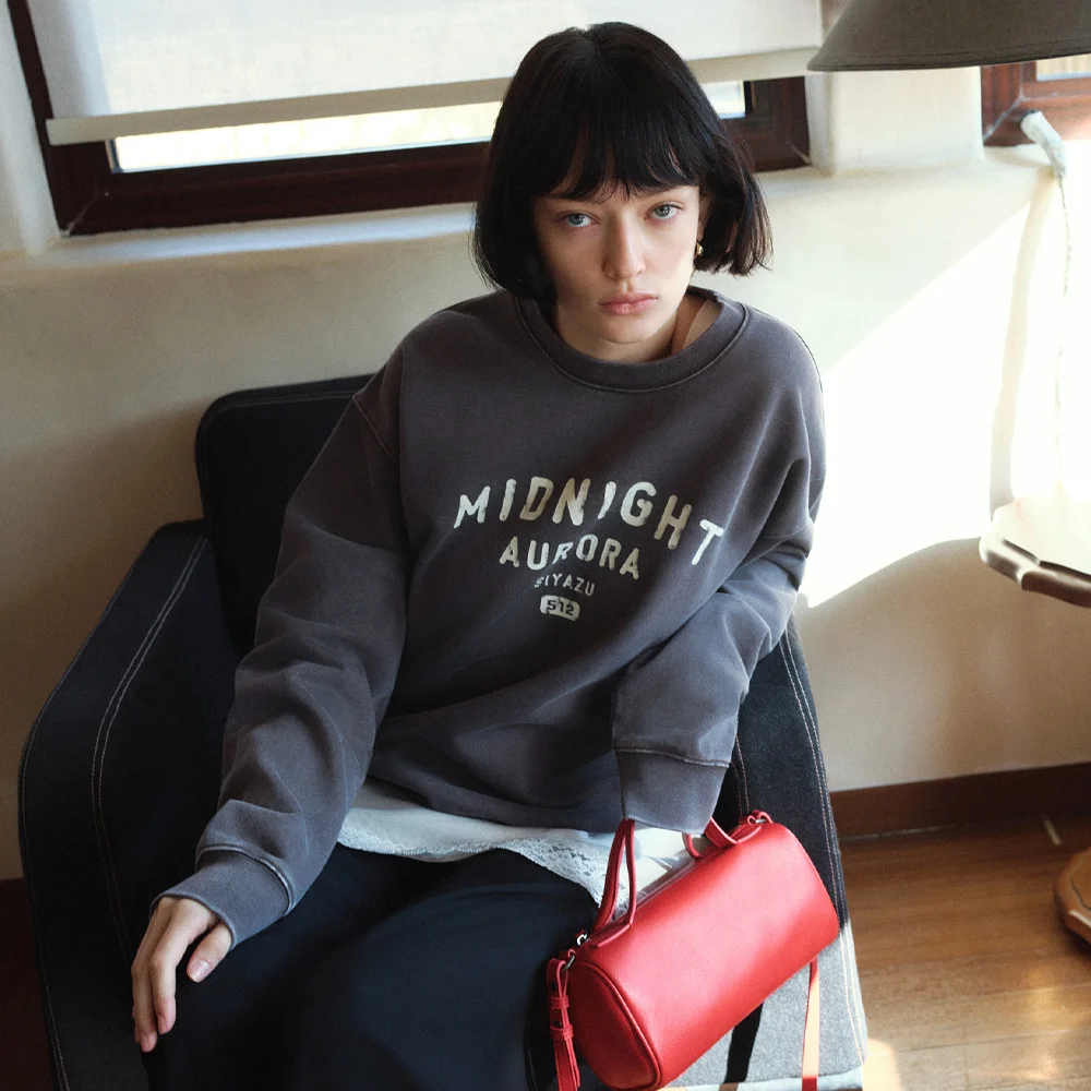 SITP5252 MIDNIGHT AURORA 衛衣_Charcoal