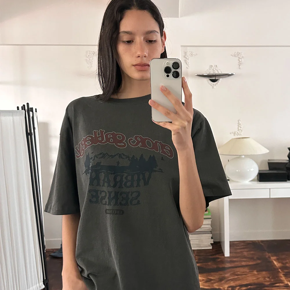 VIBRANT SENSE T-SHIRT - DARK GREY