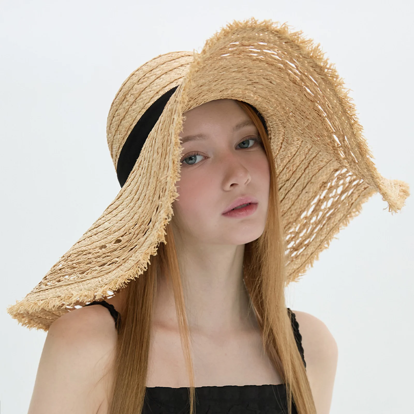 Rosey Wide Straw Hat