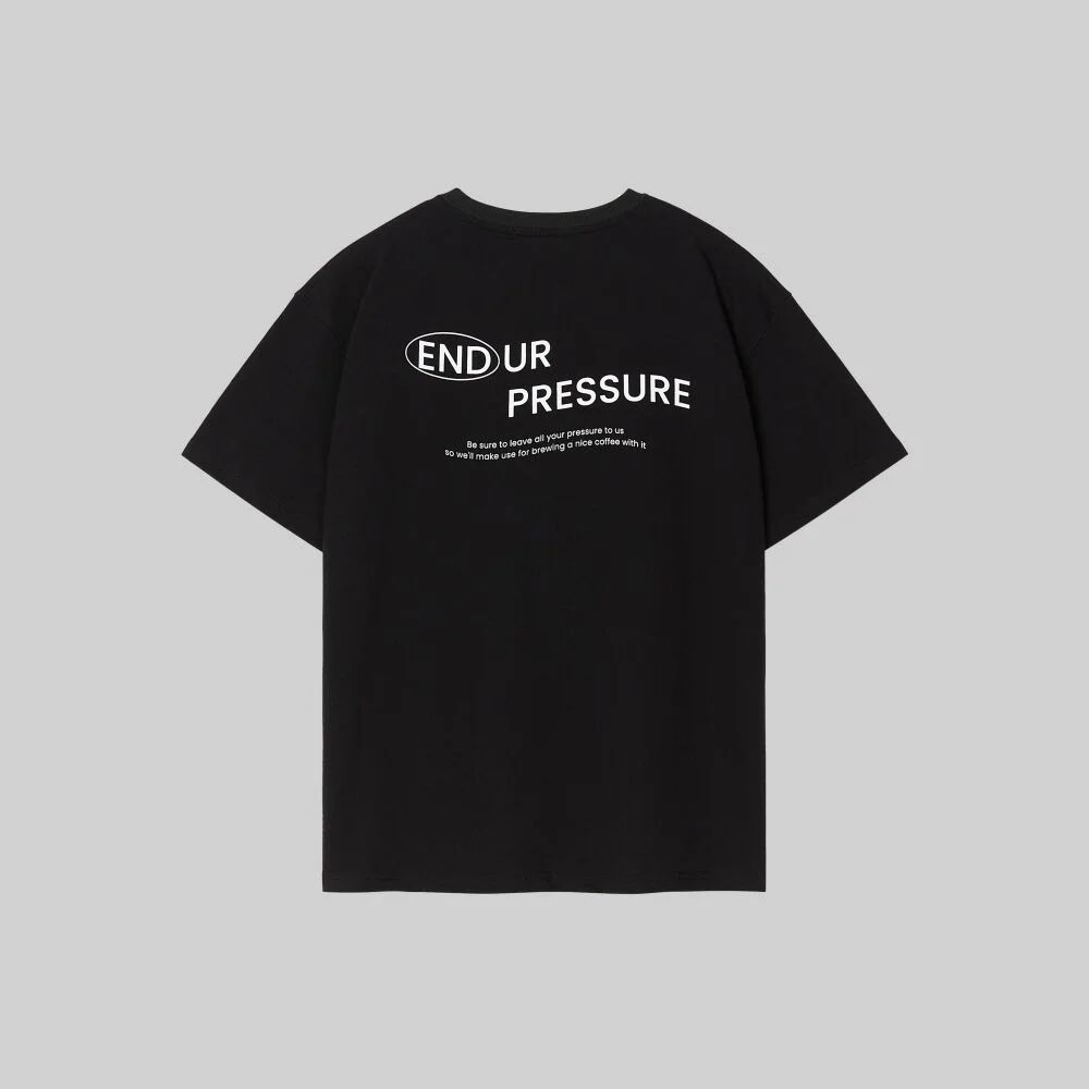 Under Pressure 圓領 短袖 T恤 (Black)