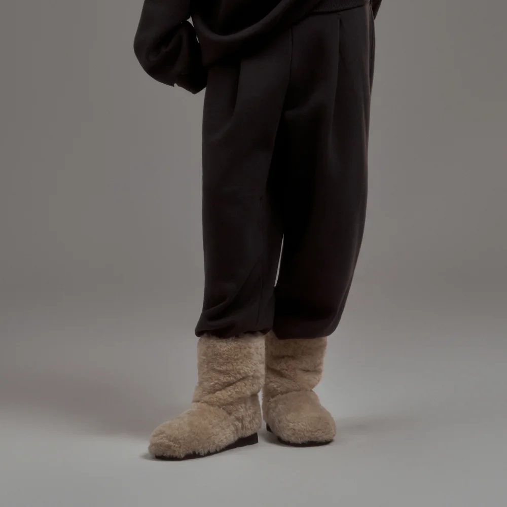Dew Folded Sweat Pants - Grey