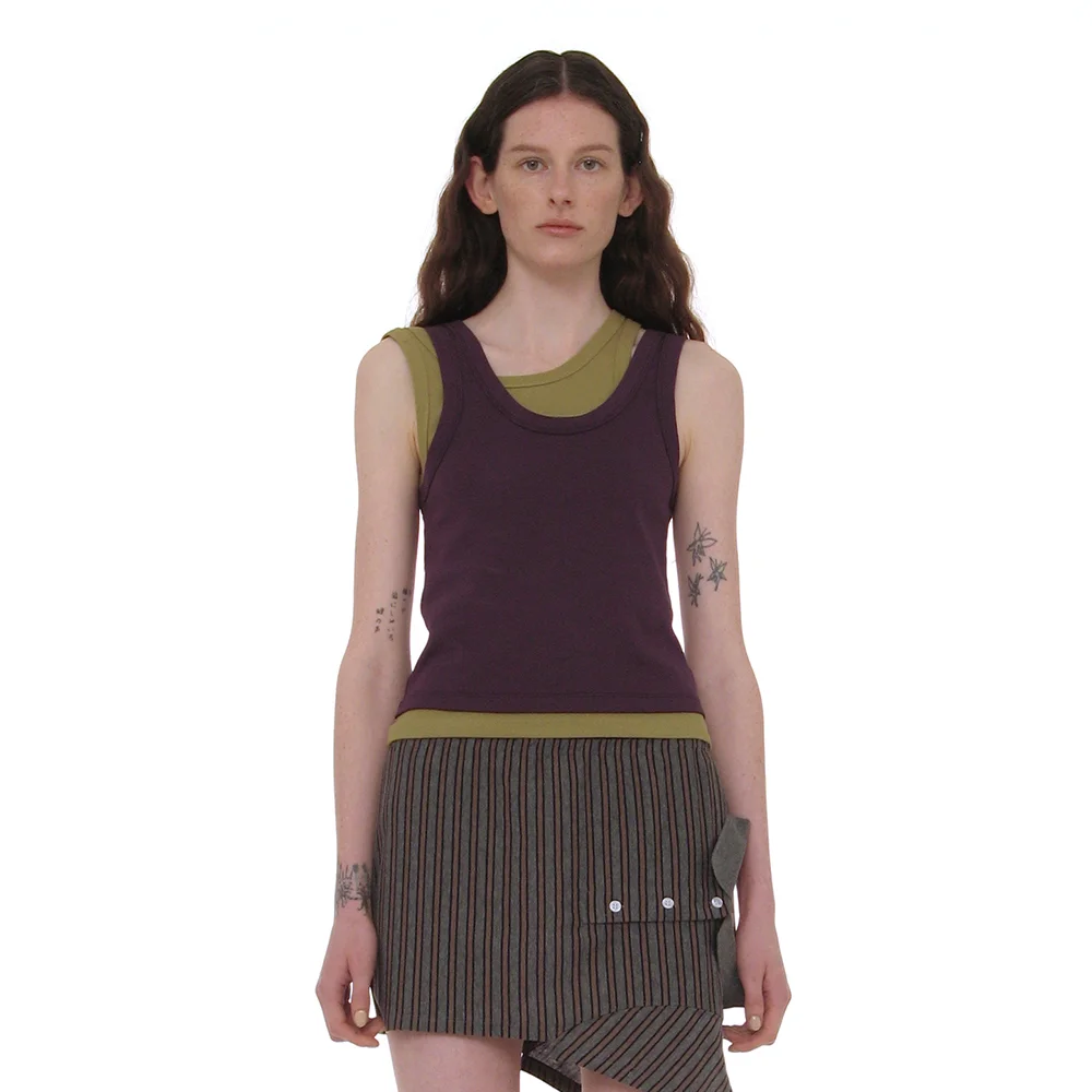 OVERLAY SLEEVELESS_PURPLE