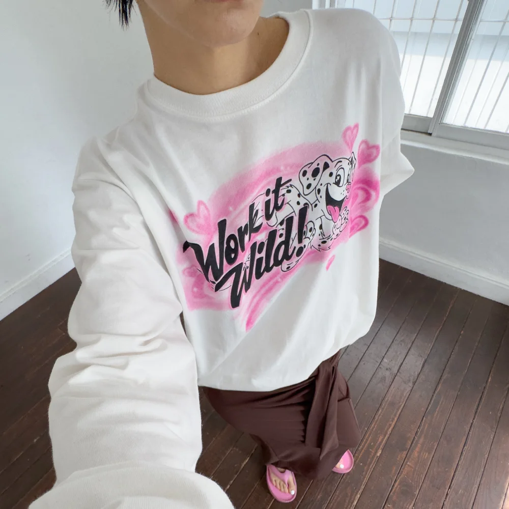 Work it Wild Long Sleeve-White