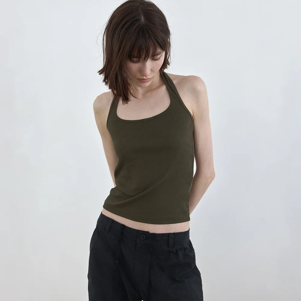 Moet halter sleeveless (khaki)