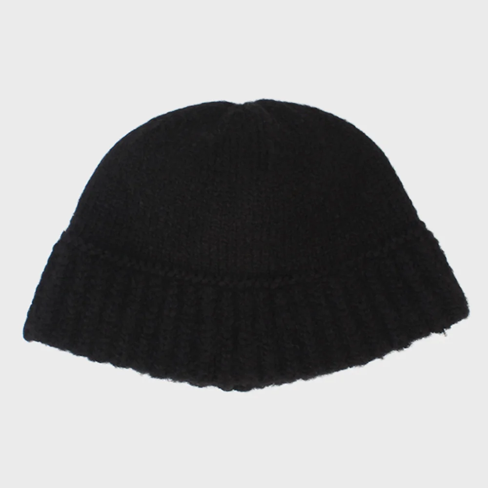 Wool Black Knit Bucket Hat 羊毛漁夫帽