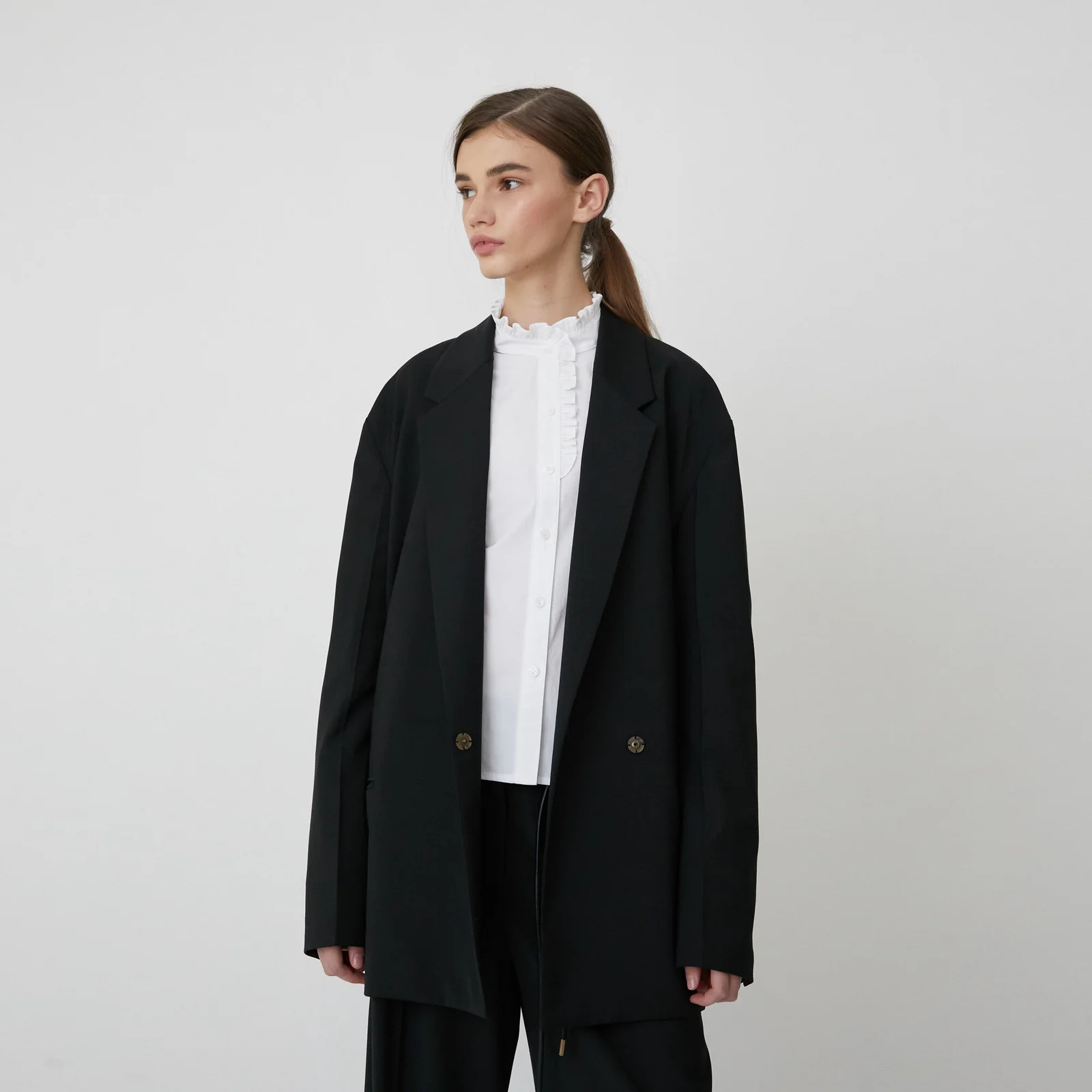Jacket S Loose Fit Black