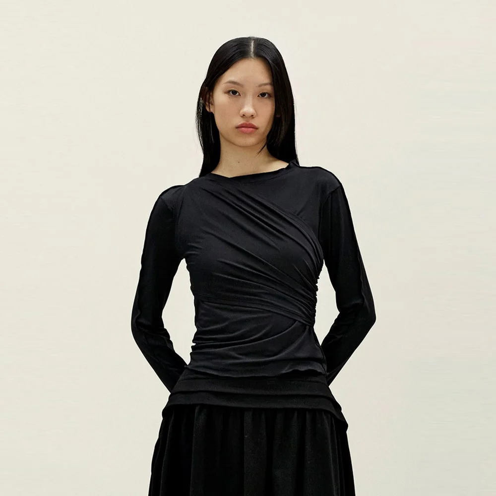 Cross Layered TShirt Black(AG5841A025)
