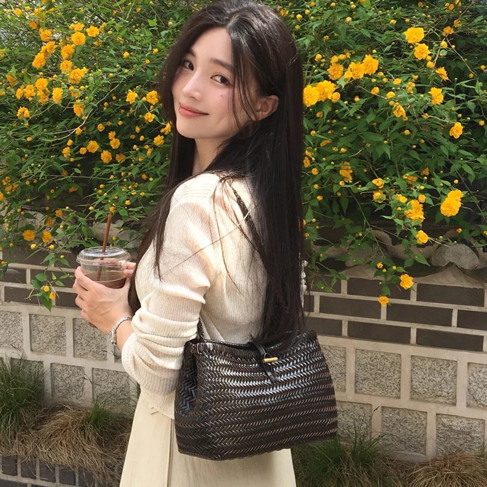 Sac Petit Tissage Deep Brown