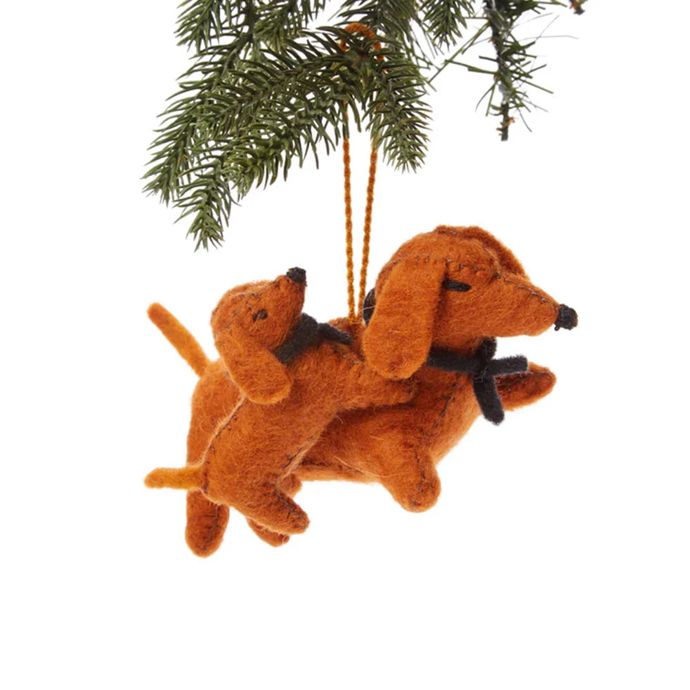 臘腸狗 聖誕節 Tree Ornament 鑰匙扣