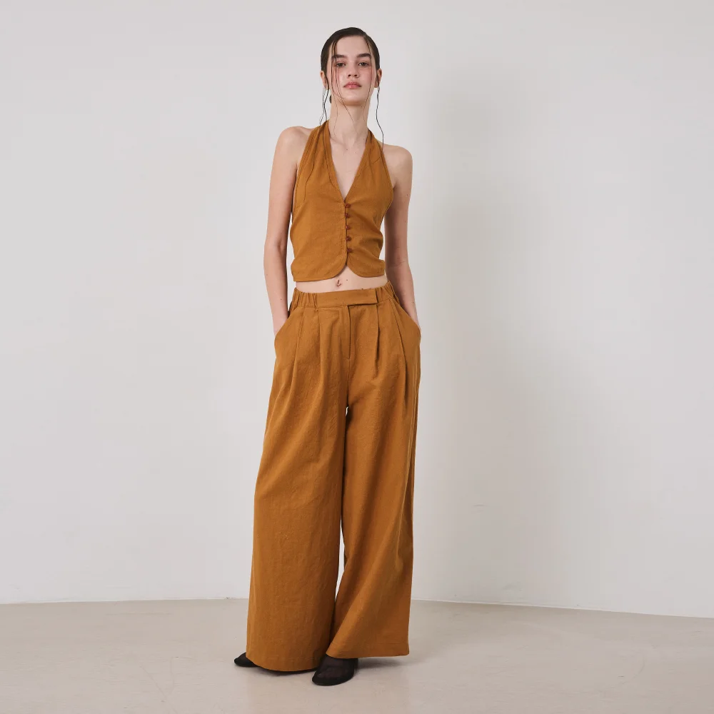 LINEN RESORT SET-UP_brown