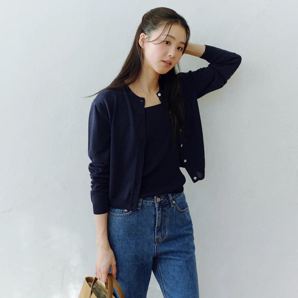 Burd Cardigan_Navy