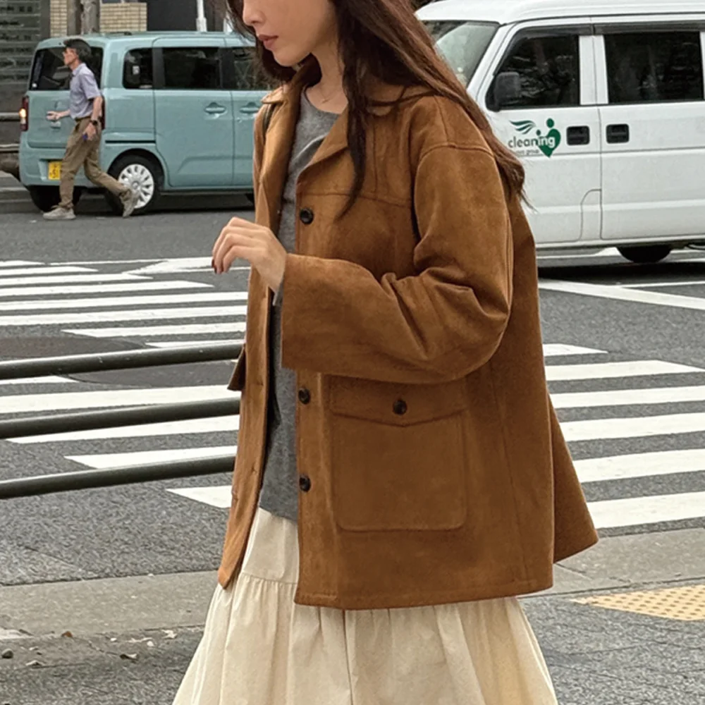 TOVA SUEDE JACKET_CAMEL