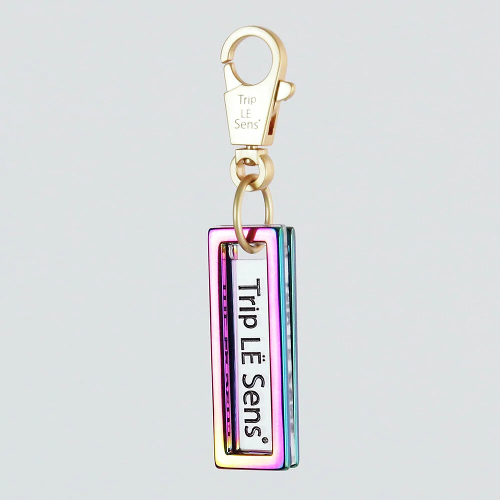 NICKEL LOGO KEY-RING