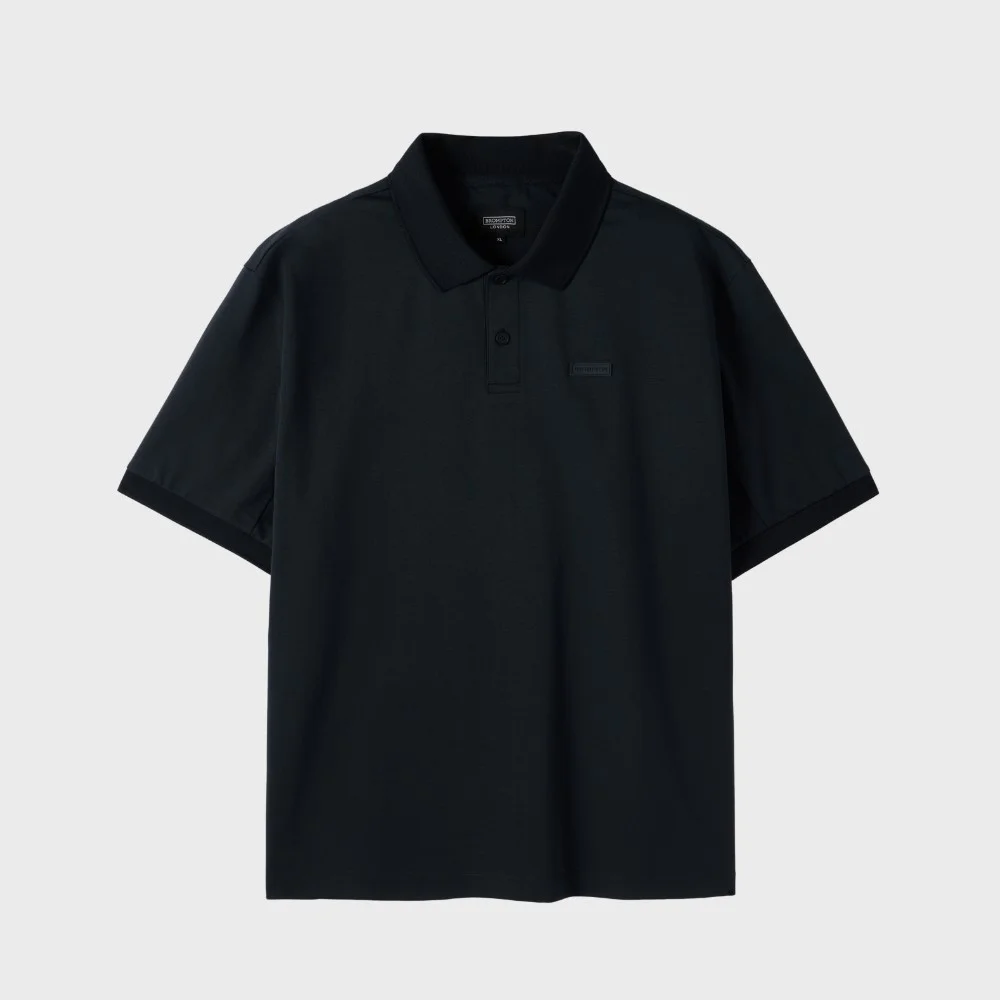 SUPIMA COLLAR T-SHIRT - BLACK (P252MPL130)