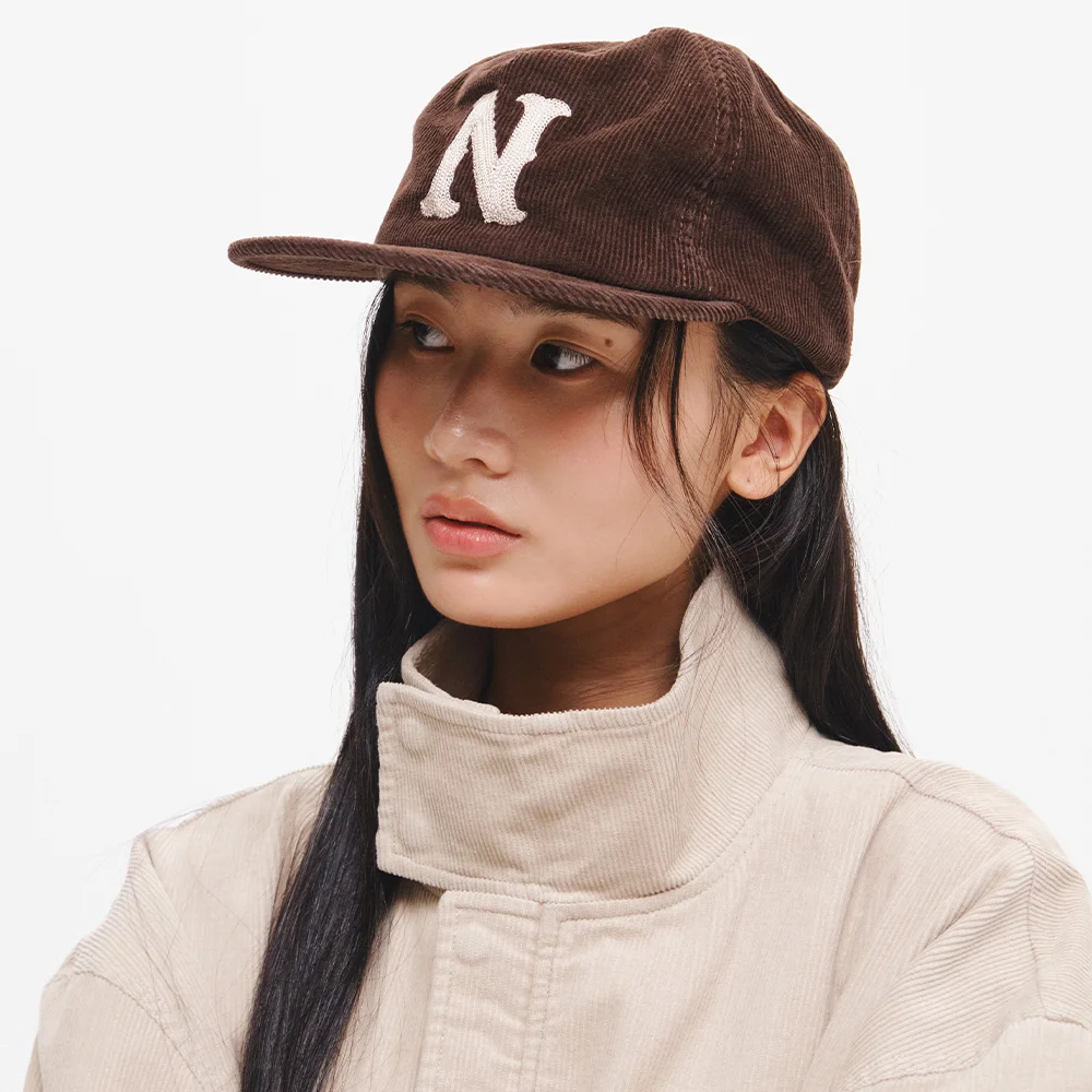 UNISEX GNRL 字母 標誌 燈芯絨帽 / GF3UCP002