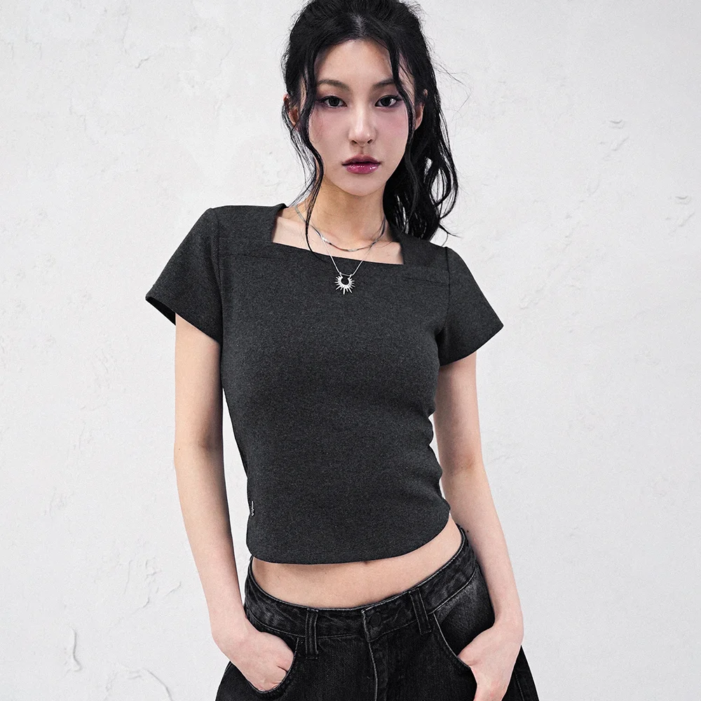 Pigment Back Hole T-shirt_4Colors