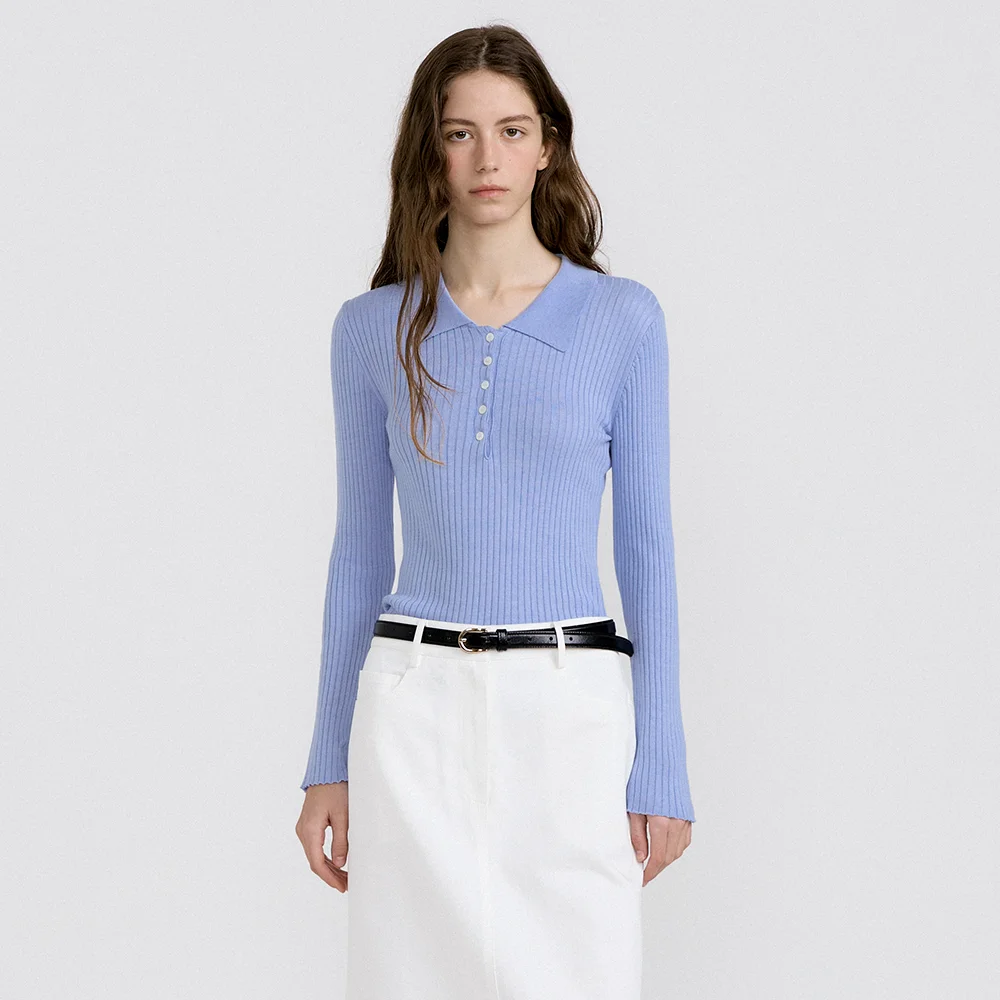 Sander Collar Knit (Sky Blue)