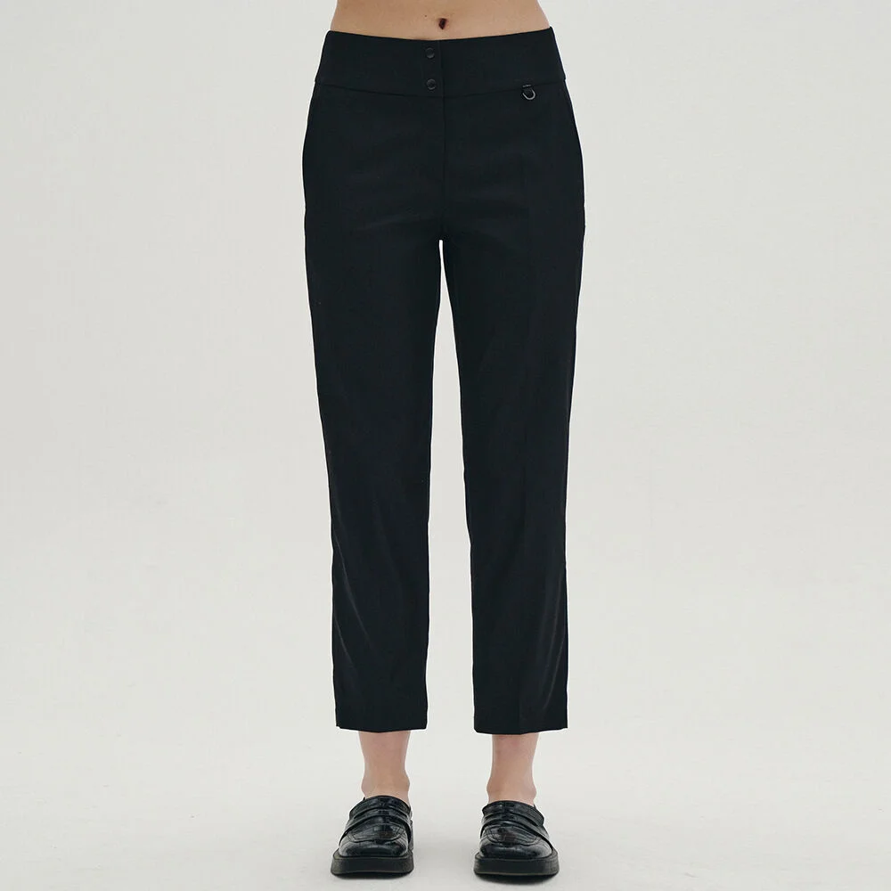 Basic Straight Pants (Black)