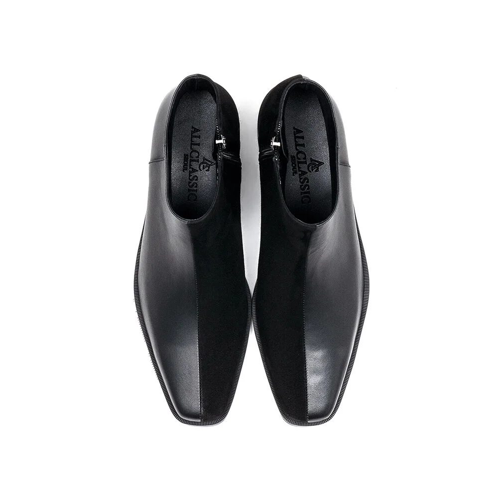 Estro_Half Boots Black Combi / ALC081