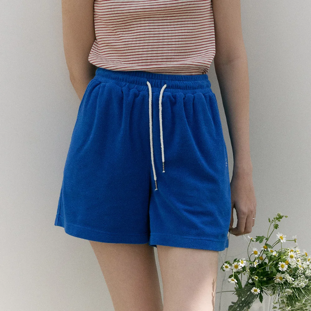 TERRY BANDING PANTS (cobalt blue)