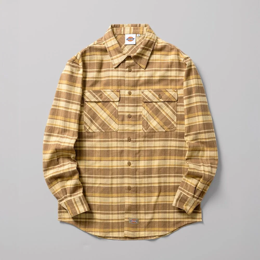 純棉 法蘭絨 襯衫 Yellow