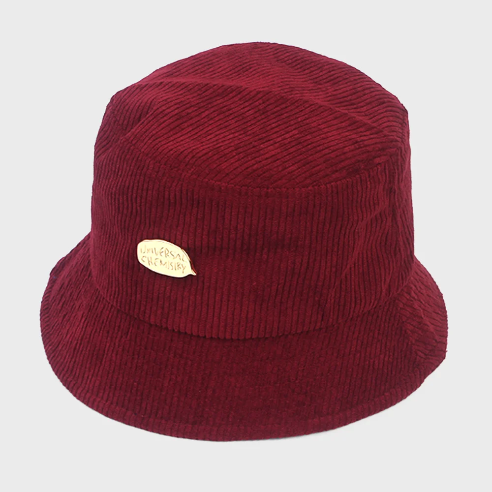 Corduroy Bubble Red Bucket Hat 漁夫帽