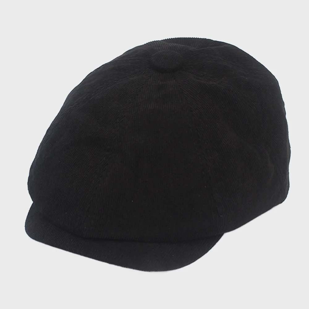 Corduroy Black Banding Huntingcap 獵人帽