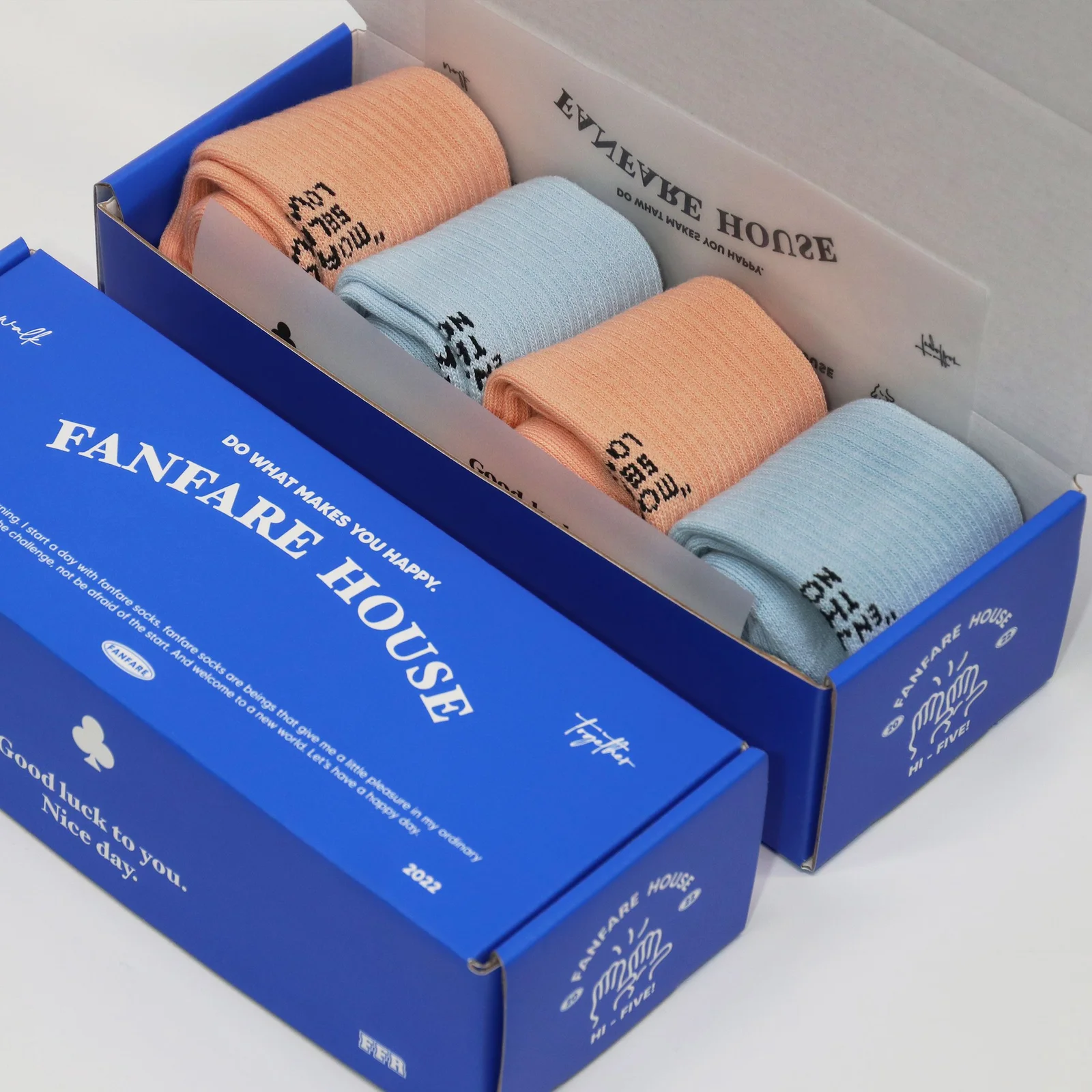 4PACK 粉彩色 運動 軟墊 襪 禮品包裝