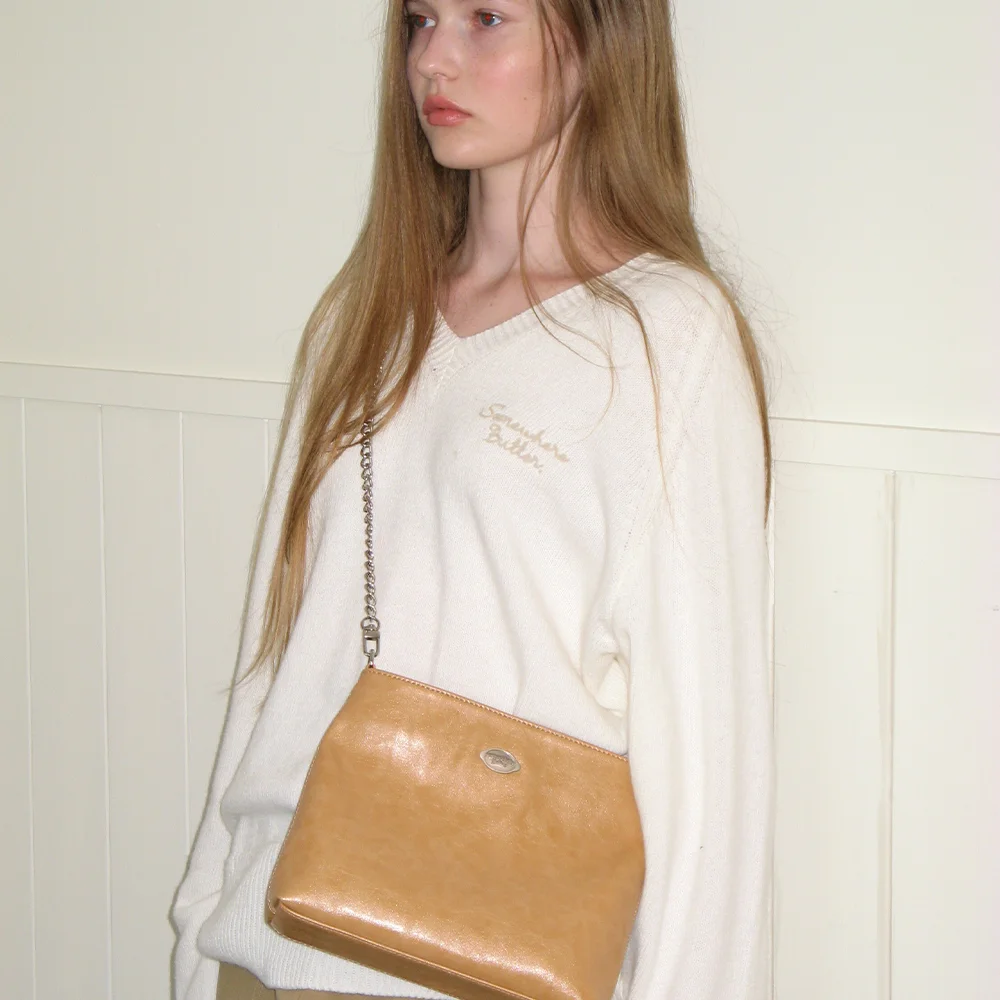 fle chain toast bag - caramel
